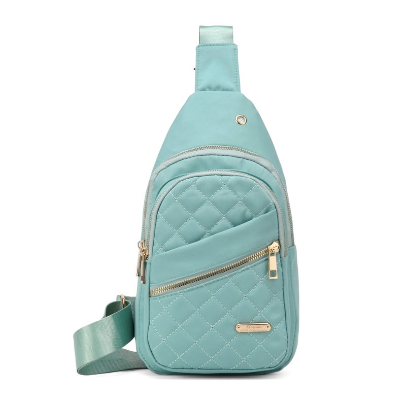 AOSTIHOT Crossbody Small Sling Backpack Sling Bag for Women, Chest Bag Daypack Crossbody for Travel Sport Running Hiking Green - Image 3