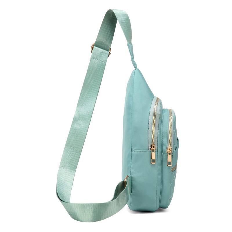 AOSTIHOT Crossbody Small Sling Backpack Sling Bag for Women, Chest Bag Daypack Crossbody for Travel Sport Running Hiking Green - Image 4