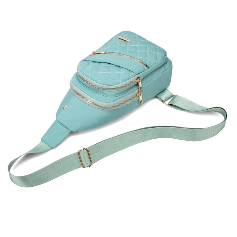 AOSTIHOT Crossbody Small Sling Backpack Sling Bag for Women, Chest Bag Daypack Crossbody for Travel Sport Running Hiking Green - Image 5