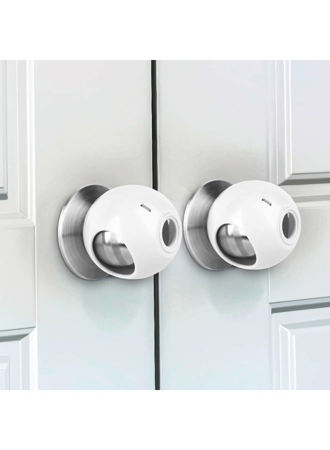 GRENFU Child Proof Door Knob Covers 6-Pack Universal Fit Baby Proof Door Knob Covers Prevents Toddlers from Opening Doors, Easy One-Hand Use for Adults Door Knob Child Proof Cover Child Door Locks - Image 1