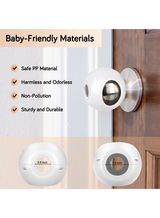 GRENFU Child Proof Door Knob Covers 6-Pack Universal Fit Baby Proof Door Knob Covers Prevents Toddlers from Opening Doors, Easy One-Hand Use for Adults Door Knob Child Proof Cover Child Door Locks - Image 5