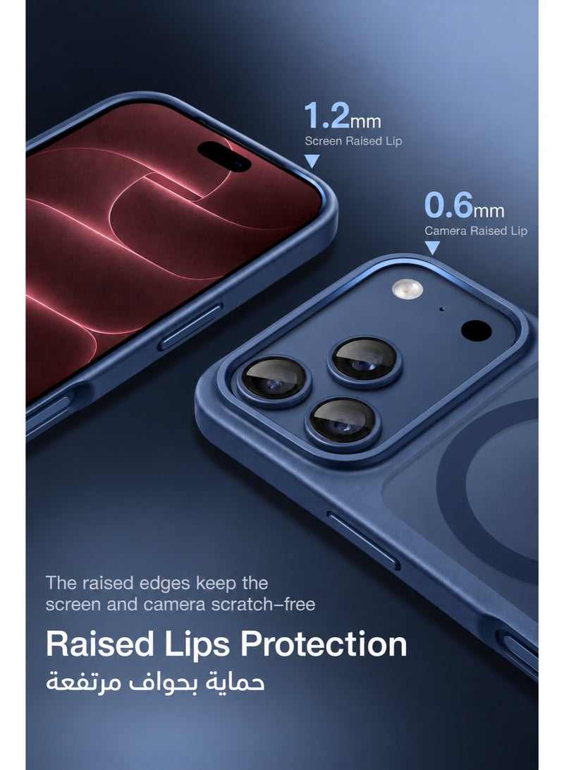 SOKAD MagSafe Matte Blue Case for iPhone 18 Pro, Full Camera Protection - Image 2