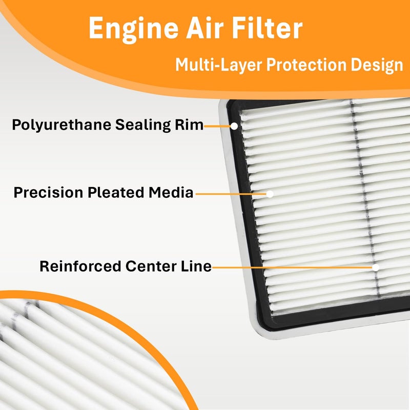 SCREW RHINO Engine Air Filter&Cabin Air Filter Combo Pack-Compatible with Subaru Crosstrek 2016-2017,Forester 2009-2018,Impreza 2008-2016,WRX 2012-2021,WRX STI 2013-2018,XV Crosstrek 2013-2015 - Image 3