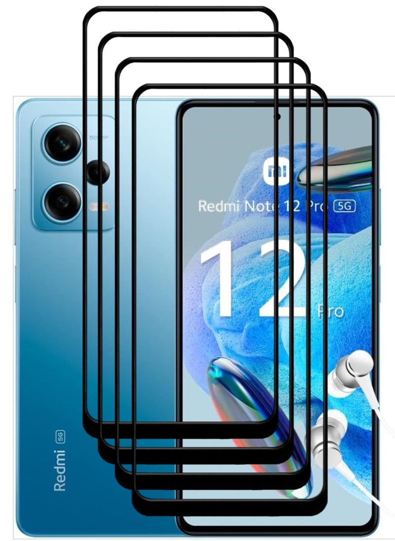 ACLIX 4 Pieces Antistatic ESD Dustproof Premium Quality High Definition Tempered Glass Screen Protector Designed For Xiaomi Redmi Note 12 Pro - Image 1