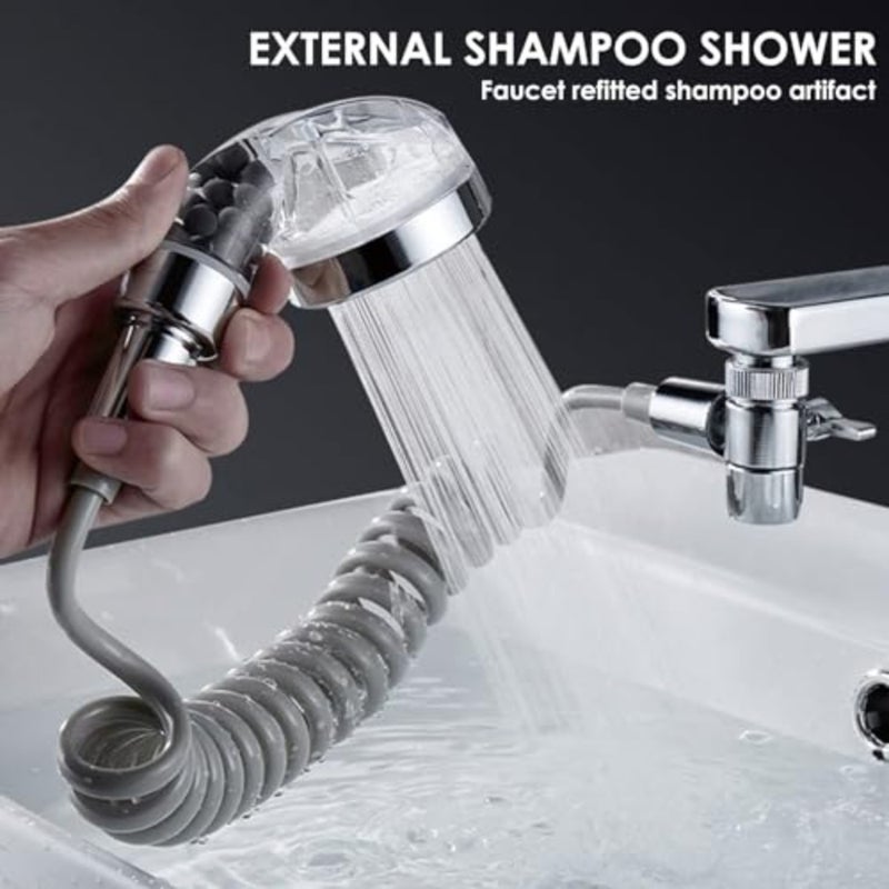 Shower Attachment for Bath Taps - Telescopic Hose, Tap Adapter, and Anti-Limescale Design, 22mm G1/2 for Hair Washing Pet Showering Bathroom Utility Room Laundry Tub - Image 3