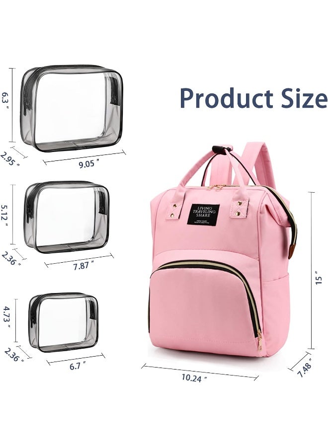 Timberer Diaper Bag with Organizing Pouches, Nappy Bags Handbag Multifunction Diaper Bag for Baby Care Travel Backpack Large Capacity - Image 5