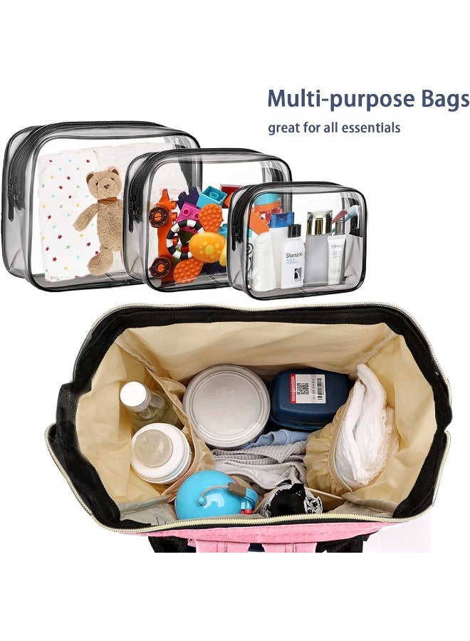 Timberer Diaper Bag with Organizing Pouches, Nappy Bags Handbag Multifunction Diaper Bag for Baby Care Travel Backpack Large Capacity - Image 2