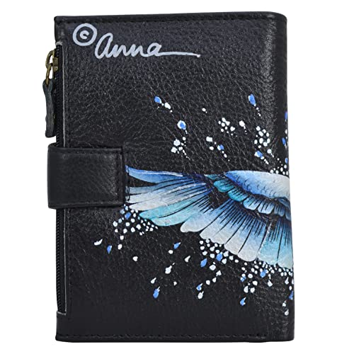 Anna by Anuschka Women's Hand Painted Genuine Leather Ladies Wallet - Peace and Love - Image 2