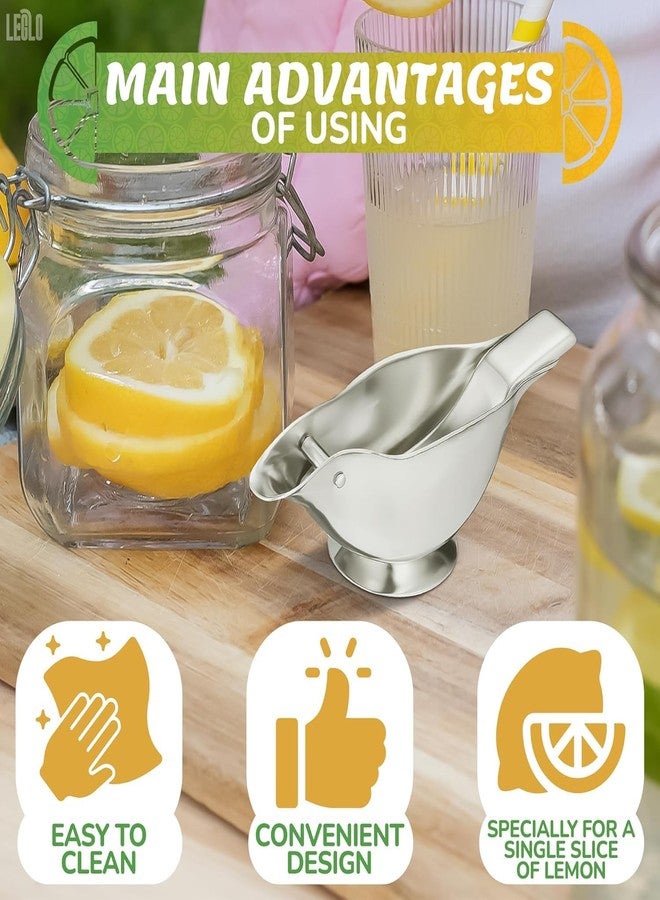 LEGLO Bird Lemon Squeezer With Pour Spout - Manual Citrus Juicer | Handheld Fruit Press for Lemons & Limes | Stainless Steel, Easy to Use & Clean, Compact Kitchen Tool for Fresh Juice, Cocktails & Cooking - Image 5