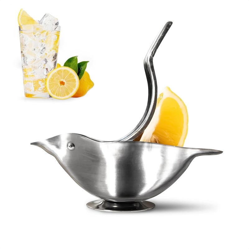 LEGLO Bird Lemon Squeezer With Pour Spout - Manual Citrus Juicer | Handheld Fruit Press for Lemons & Limes | Stainless Steel, Easy to Use & Clean, Compact Kitchen Tool for Fresh Juice, Cocktails & Cooking - Image 1