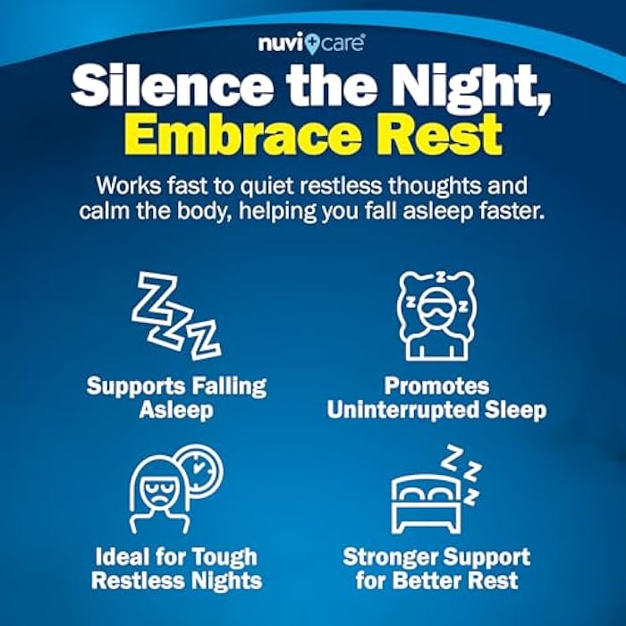 NUVICARE Maximum Strength SleepAid Soft Gels - Nighttime Sleep Aid with Diphenhydramine HCl 50mg - Non Habit Forming Sleeping Pills for Adults - Extra Strong OTC Sleep Aids for Adults (100 Count) - Image 4