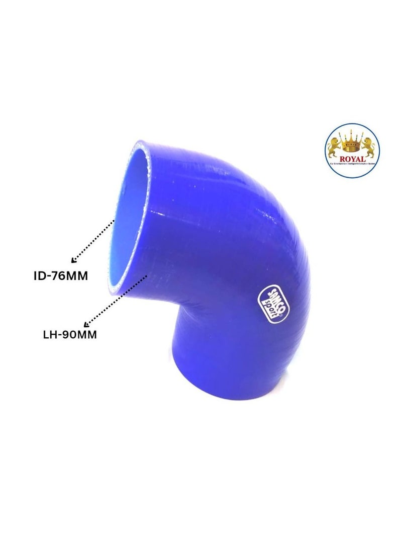 Royal - Silicone Hose Coupler-76mm 90mm (DYT-BLUE) - Image 1