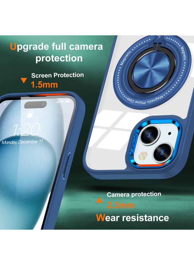 Zaboon Case For iPhone 13 Magnetic Rotating Ring Holder Phone Case - Image 2