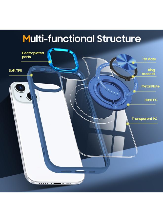 Zaboon Case For iPhone 13 Magnetic Rotating Ring Holder Phone Case - Image 5