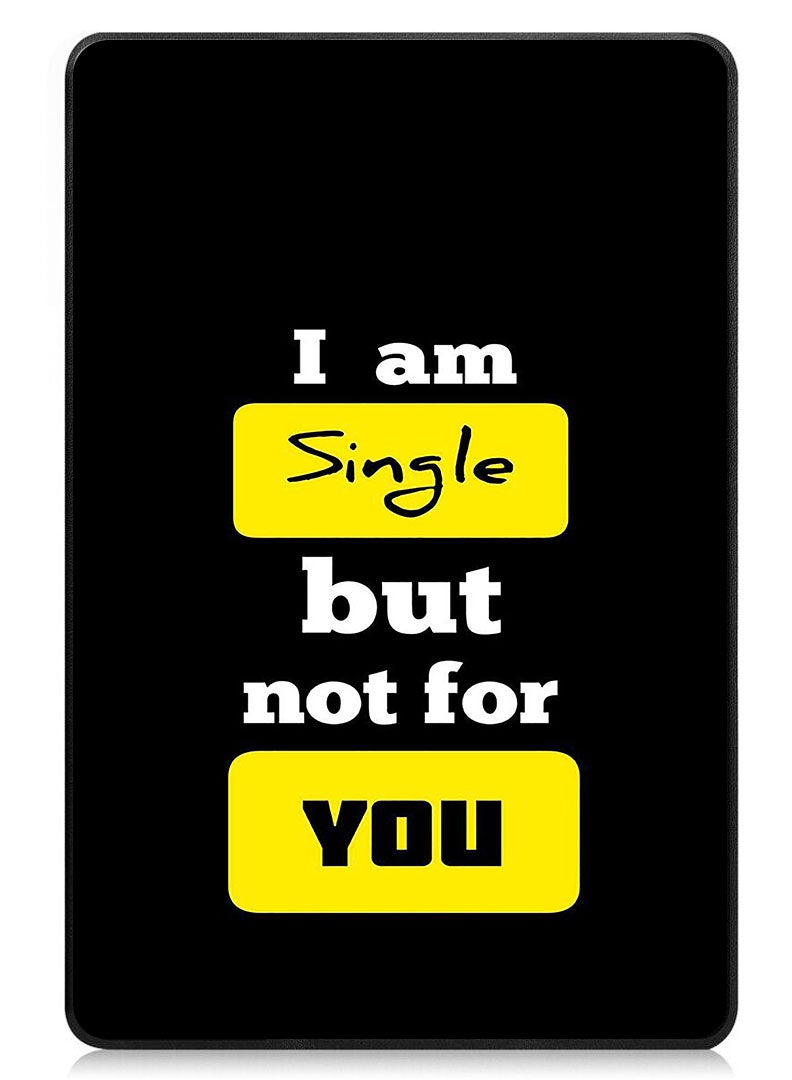 Theodor Protective Flip Case For Huawei MatePad 11.5 S (2024) With Trifold Stand Auto Wake Sleep Shockproof Cover i am Single - Image 1