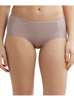 Jockey 1809 Women's Full Coverage Micro Modal Elastane Stretch High Waist Full Brief with Exposed Waistband and StayFresh Treatment_Mocha_L