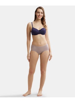 JOCKEY Jockey 1809 Women's Full Coverage Micro Modal Elastane Stretch High Waist Full Brief with Exposed Waistband and StayFresh Treatment_Mocha_L  - Image 2