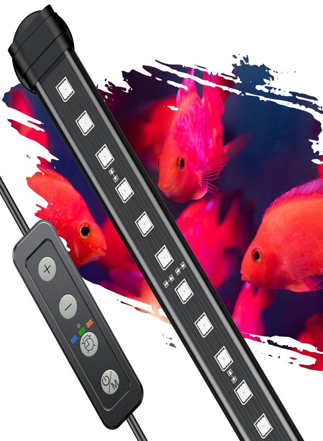 Pawfly 8 Inch 8 W Aquarium Color Enhancement Light for 8" to 15" Fish Tanks, IPX8 Waterproof Aquarium Enhancing LED Light, Brilliant RGB Lights with 7 Single Effects Timer & Adjustable Brightness - Image 1