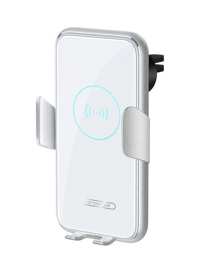 NIBEMINENT Mobile Phone Wireless Charger Silver - Image 1