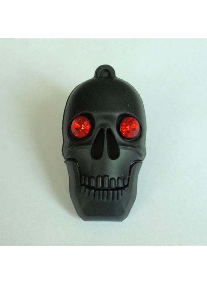 Generic Cartoon USB Flash Disk 3.0 & 2.0 Human Organ Skeleton Skull 64G Halloween Gift Skull Skull Skull USB Flash Disk-Color:2.0 Black-Capacity:64GB  - Image 1
