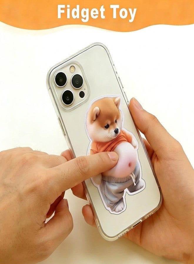 Rexez 3D Panda Door Stopper Sticker (Pack of 2) - Cute Silicone Anti-Collision Wall Protector | Squishy Panda Belly Door & Car Bumper Guard | Table Edge Safety Protector - Image 3