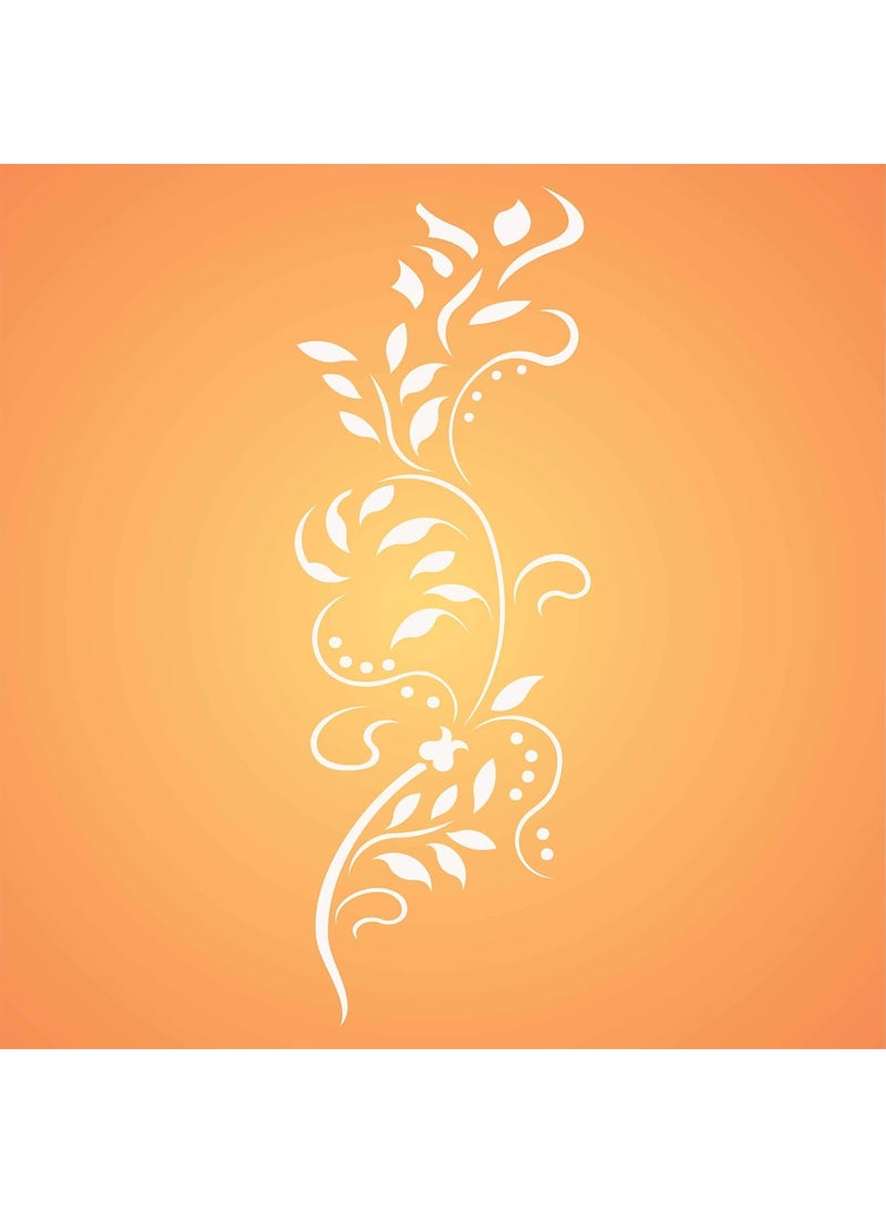 Usnyabni Vine Stencil, 3 x 9 inch (S) - Creeper Plant Floral Border Stencils for Painting Template  - Image 5