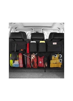 SURDOCA Car Trunk Organizer, 3rd Gen [7 Times Upgrade] Super Capacity Car Organizer, Equipped with Robust Elastic Net, Car Trunk Tidy Storage Bag with Lids, Space Saving Expert-Black  - Image 2