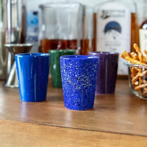 Rico Industries NFL Football Detroit Lions 2oz Ceramic Shot Glass for Fans, Laser Engraved In Team Color Single Shot Glass - Image 4