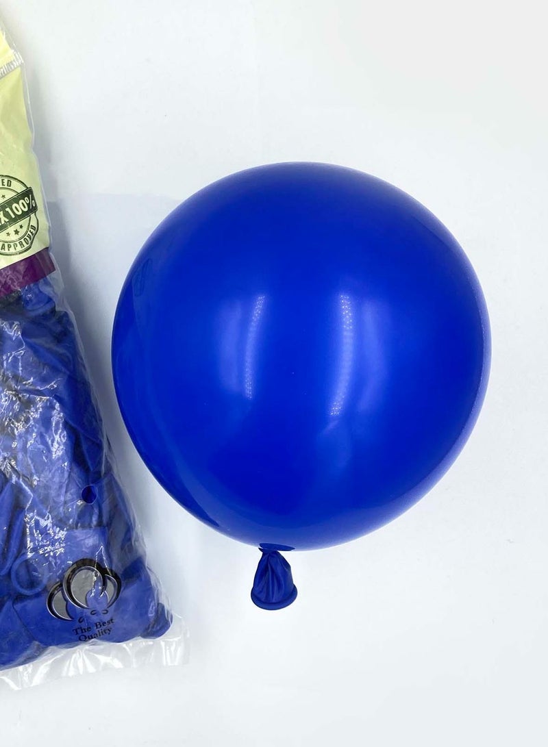 Party Time 100pcs 12 Inch Standard Royal Blue Latex Balloons High Quality Party Supplies - Image 2