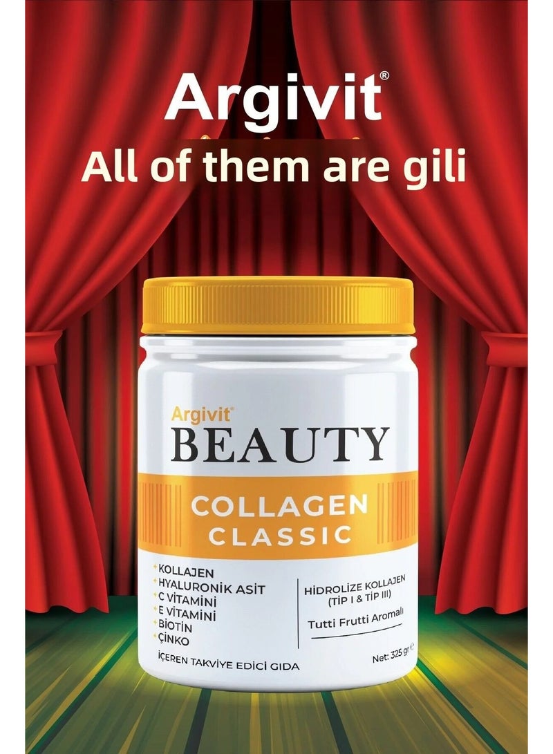 Argivit Beauty Collagen Classic: Hydrolyzed Collagen, Hyaluronic Acid, Vitamins, Zinc - Image 2