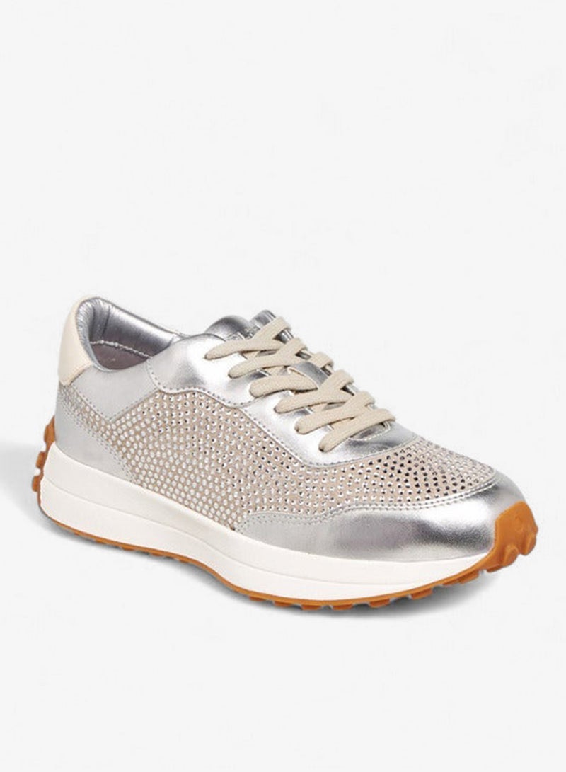 Celeste Women's Embellished Lace-Up Sneakers - Image 2