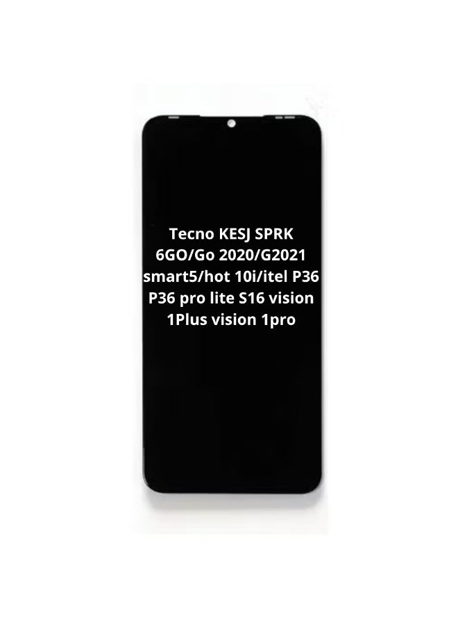 Gadgets Connection Replacement LCD screen for TECNO KESJ SPRK 6GO/Go 2020/G2021 smart5/hot 10i/itel P36 P36 pro lite S16 vision 1Plus vision 1pro - Image 1