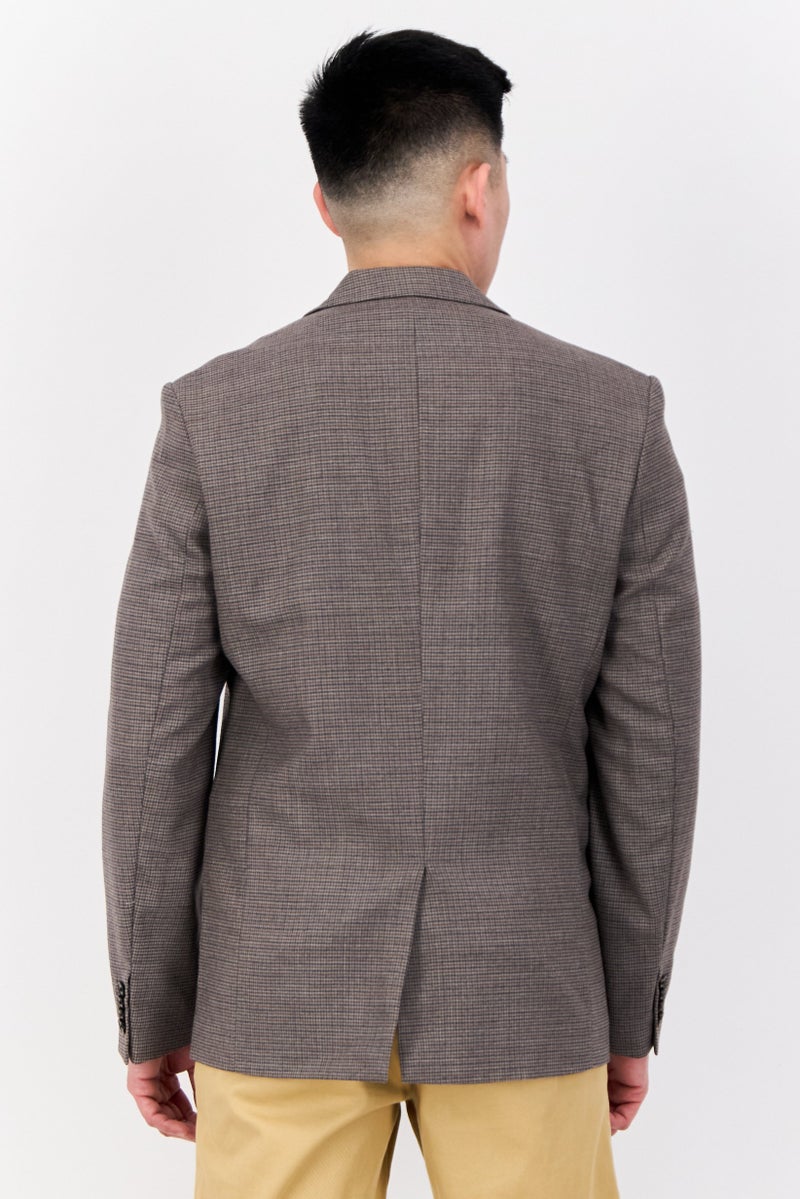 ESPRIT بليزر نصف رسمي للرجال بتصميم هوندستوث العادي، متعدد الألوان - Image 2