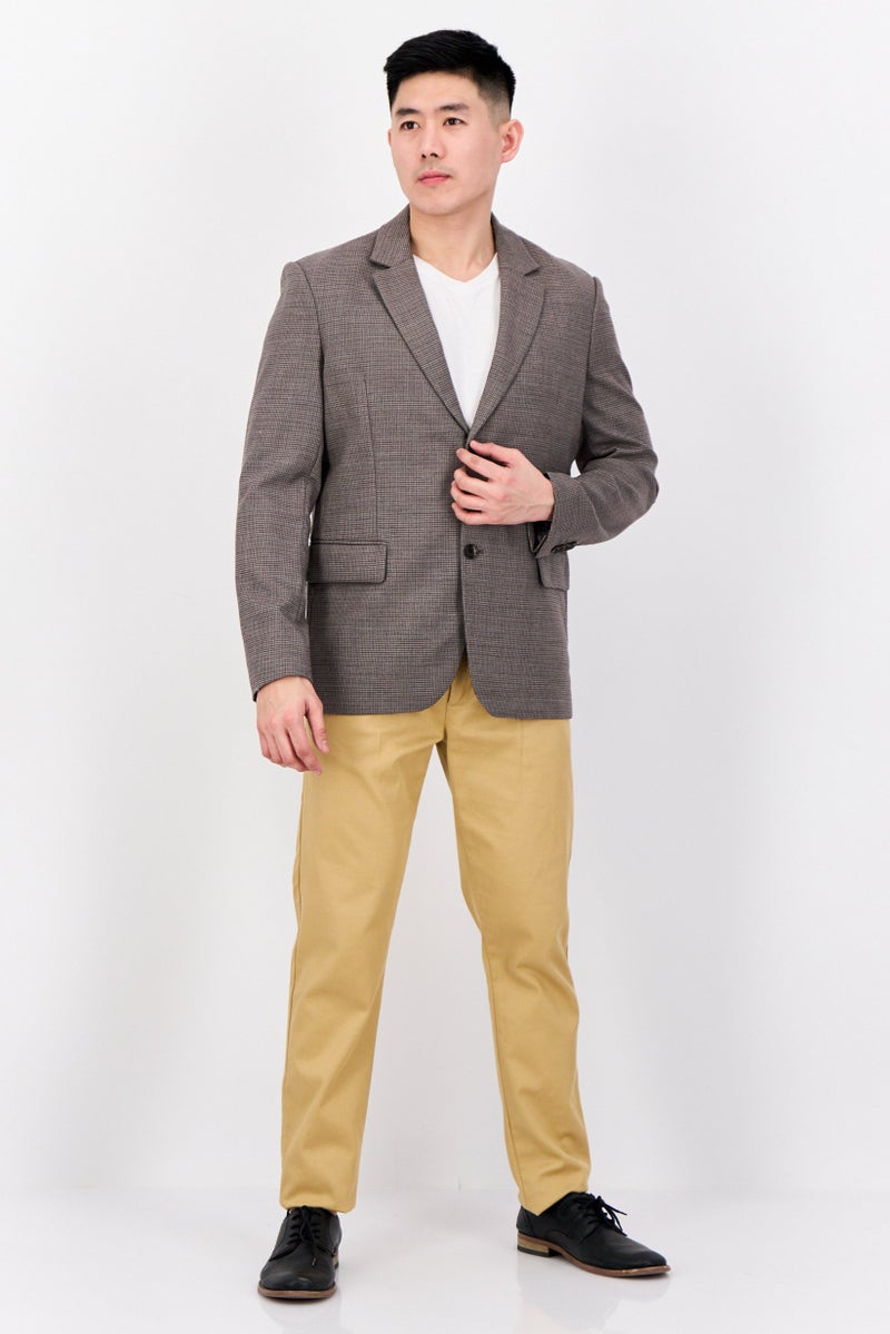 ESPRIT بليزر نصف رسمي للرجال بتصميم هوندستوث العادي، متعدد الألوان - Image 3