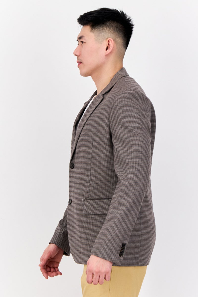 ESPRIT بليزر نصف رسمي للرجال بتصميم هوندستوث العادي، متعدد الألوان - Image 4