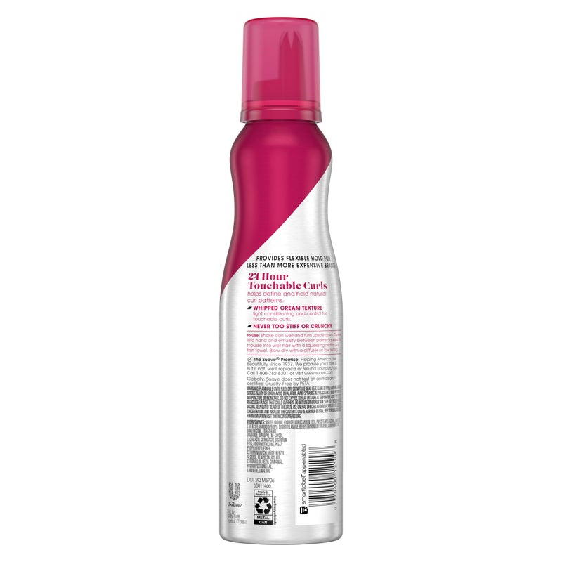 Suave Whipped Mousse - Captivating Curls for Wavy and Curly Hair, Anti-Frizz Styling Product for Flexible, Crunch-Free Styles, 7 oz (Pack of 2) - Image 2