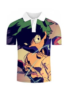 KUYING New One Piece Printed Casual Polo Shirt  - Image 1