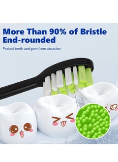 Generic Compatible with Philips One Series Sonicare Electric Toothbrush Replacement Brush Heads,for Philips One HY1100 HY1200 ONE Series Electric Toothbrush,5 Pack (Shadow Black, Medium)  - Image 5