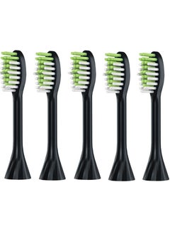 Generic Compatible with Philips One Series Sonicare Electric Toothbrush Replacement Brush Heads,for Philips One HY1100 HY1200 ONE Series Electric Toothbrush,5 Pack (Shadow Black, Medium)  - Image 1