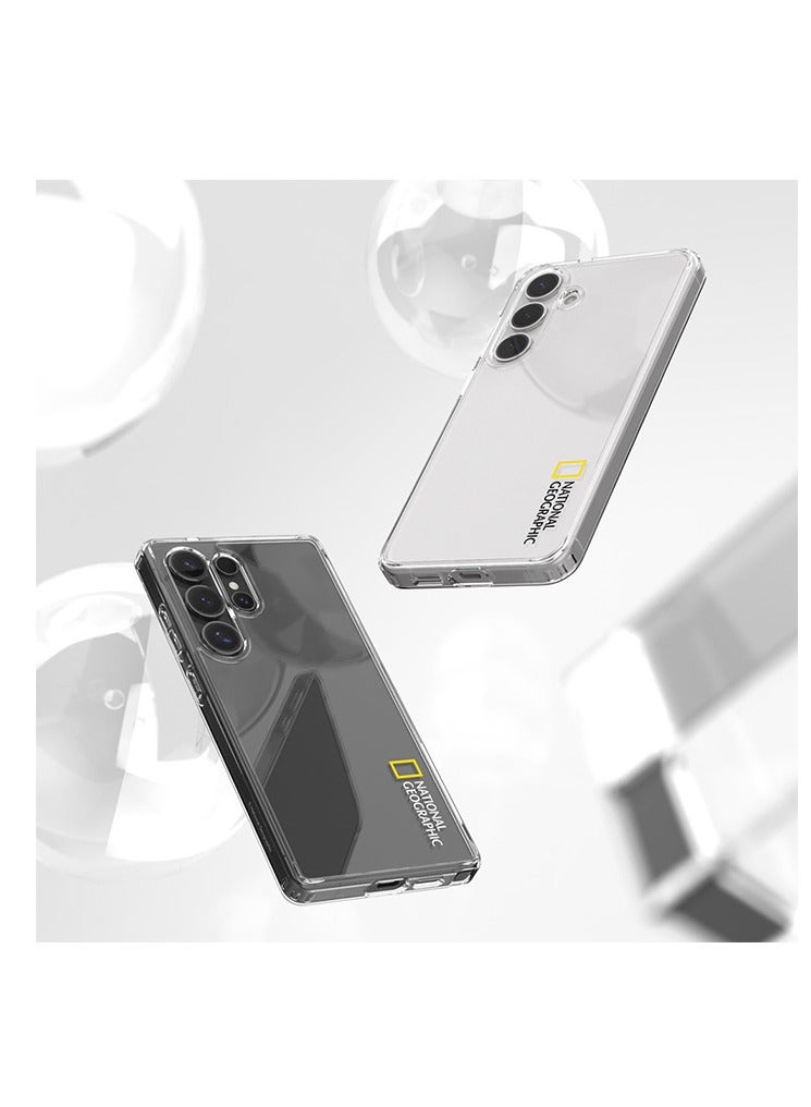 National Geographic Crystal Clear Case V2 Jell Hard Galaxy S25 Ultra - Black And Yellow  Logo - Image 2