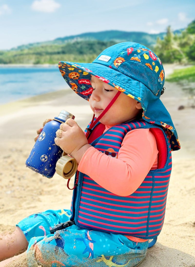 Marcus & Marcus Stainless Steel Double Wall Vacuum Insulated Water Bottle Football 350 mL - Image 3