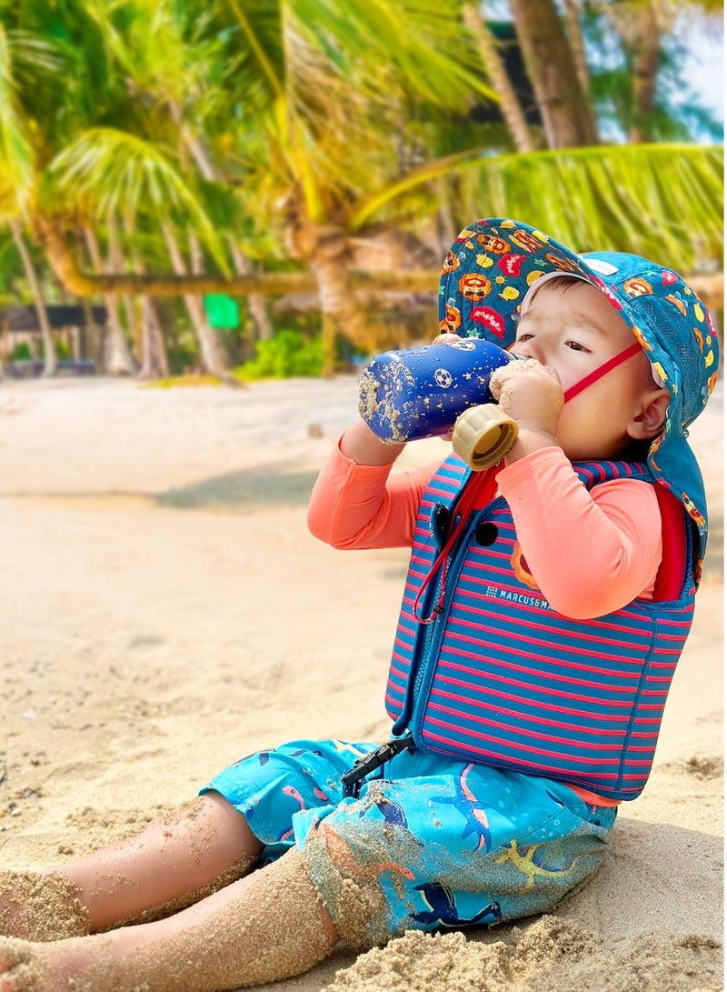 Marcus & Marcus Stainless Steel Double Wall Vacuum Insulated Water Bottle Football 350 mL - Image 2