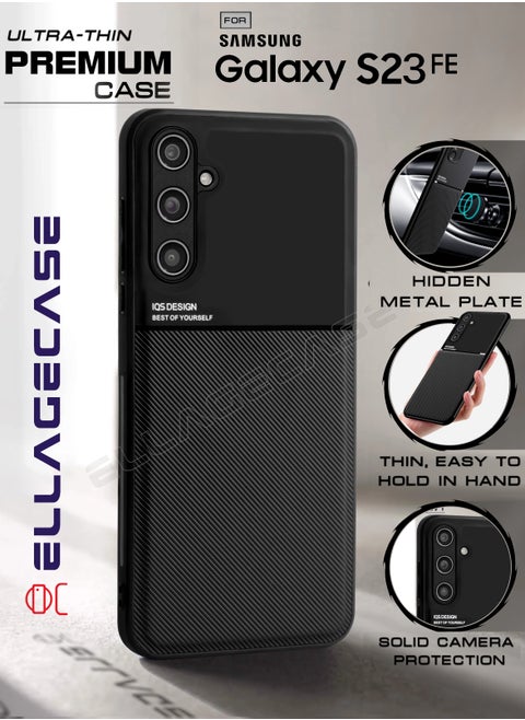 Case for Samsung Galaxy S23 FE, Ultra Thin Premium Case, Solid Camera Protection, Thin, Easy to Hold, Hidden Metal Plate