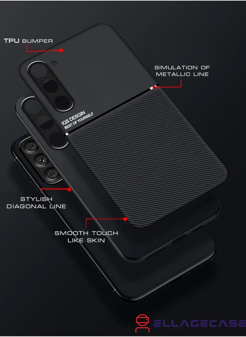 ELLAGECASE - Case for Samsung Galaxy S23 FE, Ultra Thin Premium Case, Solid Camera Protection, Thin, Easy to Hold, Hidden Metal Plate - Image 1
