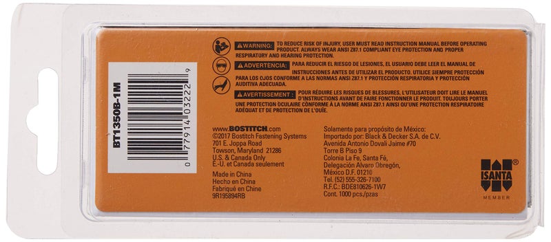 BOSTITCH 18 Gauge Brad Nails, 2-Inch, Coated, 1000 per Box (BT1350B-1M) - Image 2