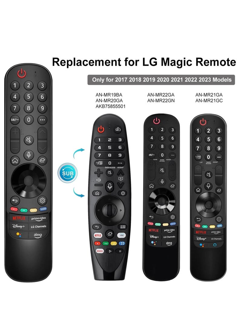 ELTRAZONE Replacement Magic Remote Control AN-MR22GA/22GN with Voice and Pointer Function for LG Smart TV Compatible with 2017-2023 LG UHD OLED QNED NanoCell 4K 8K Models with battery - Image 3