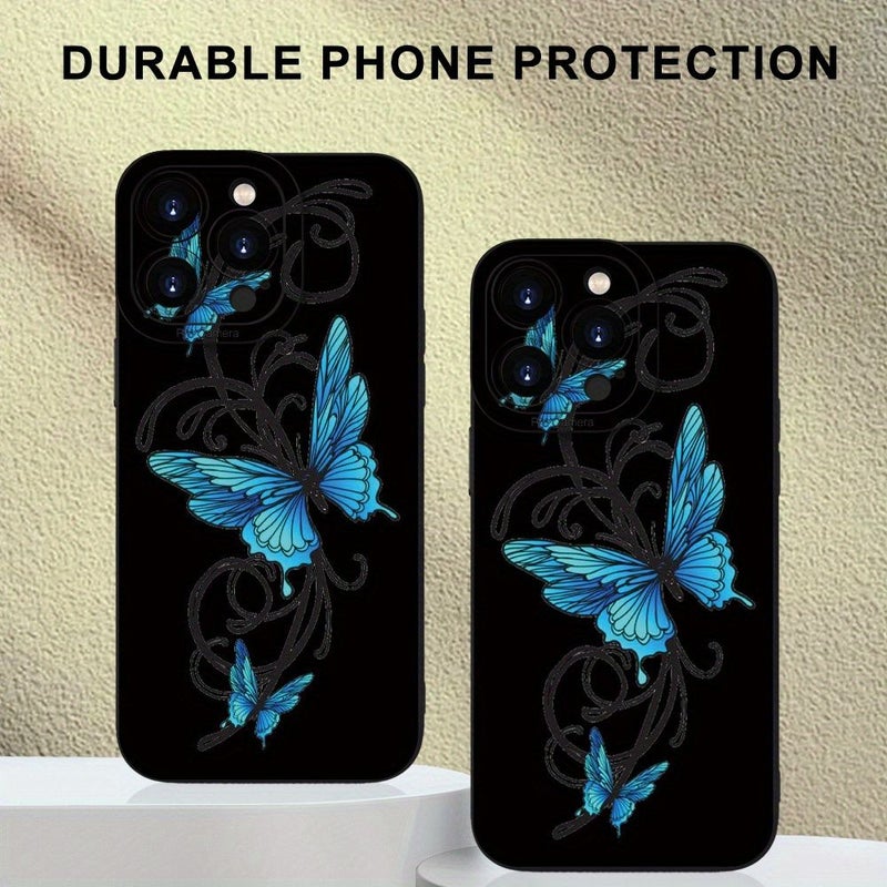 غطاء هاتف ناعم بنمط الفراشة السوداء لهاتف iPhone 11 - Image 5