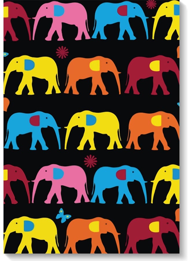 RYN Elephant Wall Art Multicolour 40x60cm - Image 1