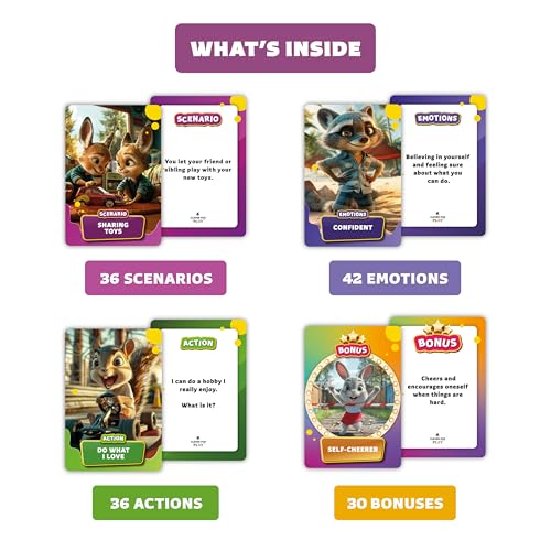 Clever Fox Play Emotions Feelings Rumble Emotional Intelligence Regulation Card Game for Kids Ages 6 Learning Activity for Family Therapy to Develop Social Skills Problem Solving - Image 5
