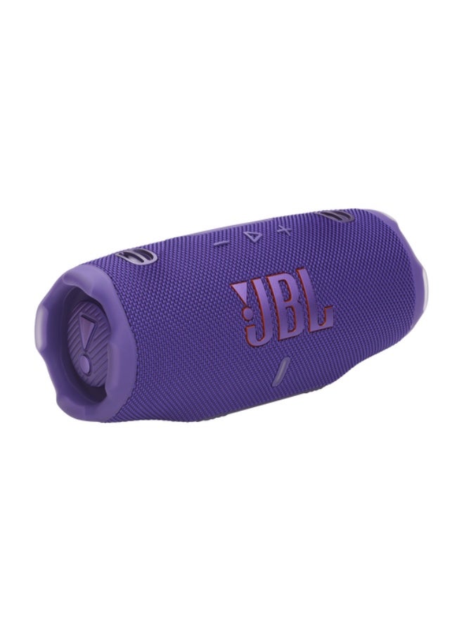 JBL Charge 6 Portable Speaker, JBL Pro Sound, AI Sound Boost, 28 Hours Playtime, IP68 Waterproof & Dustproof, Powerbank Function, Auracast, Bluetooth 5.4, Purple JBLCHARGE6PURAM purple - Image 1